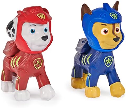 Swimways Paw Patrol Floatin' Figures, Swimming Pool Accessories & Kids Pool Toys, Paw Patrol Party Supplies & Water Toys for Kids Aged 3 & Up, Chase & Marshall 2-Pack
