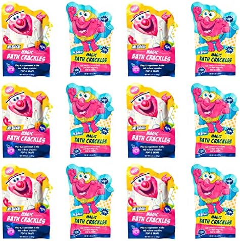 Mr. Bubble Magic [Bath] Crackles - [Fun] to add to Bubble [Bath] to Make [Bath] Time Exciting for Kids with Colorful Pops and Fizzy Snap (12 Packets, 1 oz Each)