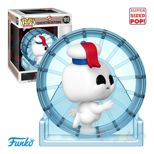 Funko Pop! Deluxe #1513 - Ghostbusters: Frozen Empire - Mini Puft in Wheel Deluxe Vinyl Figure 75951 LOW STOCK