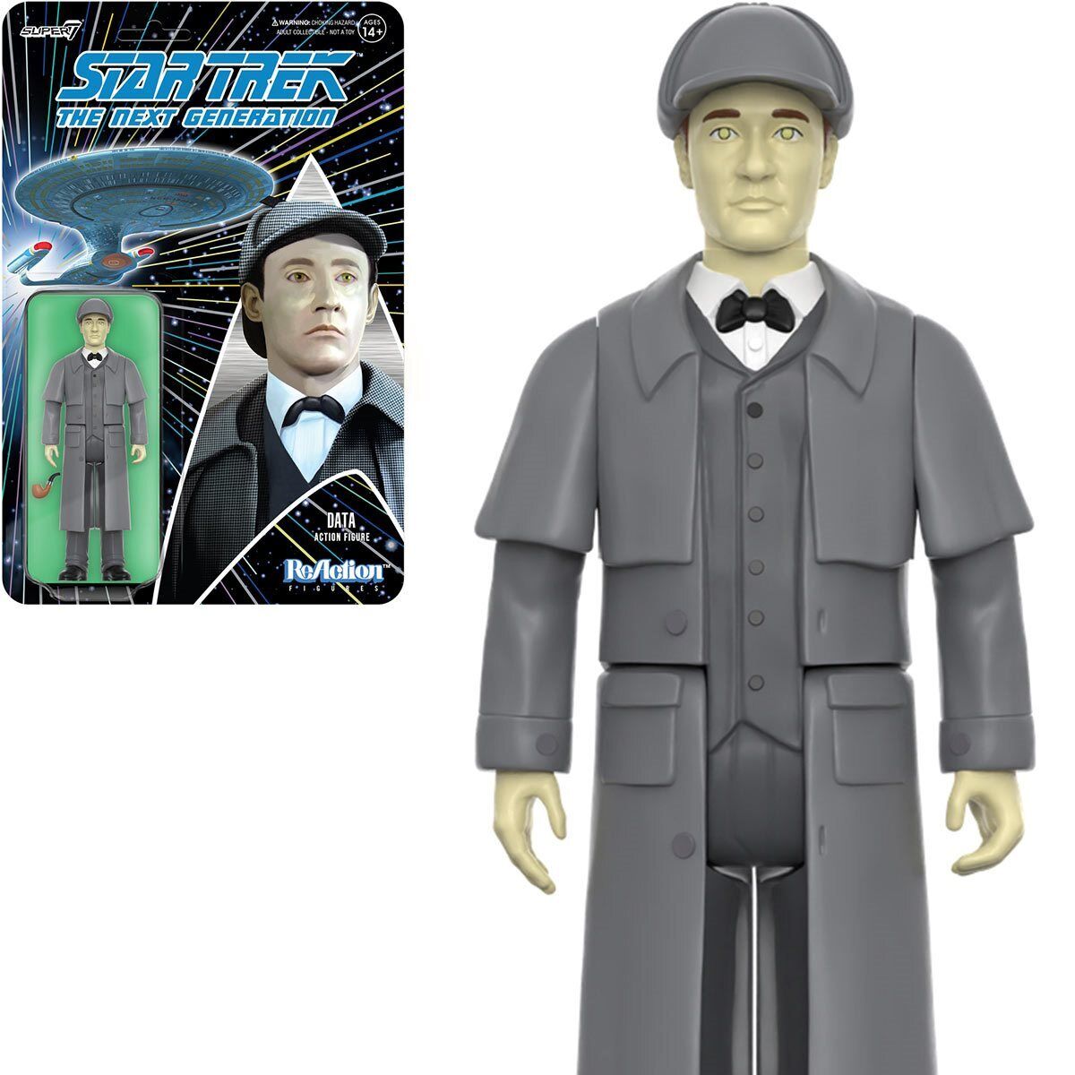 Super7 ReAction - Star Trek: The Next Generation - Wave 3 - Elementary Data Action Figure (81742)